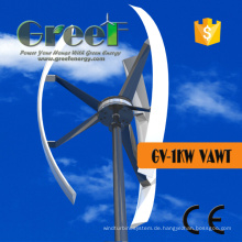 1kW Vawt System vertikale Windturbine für Urban